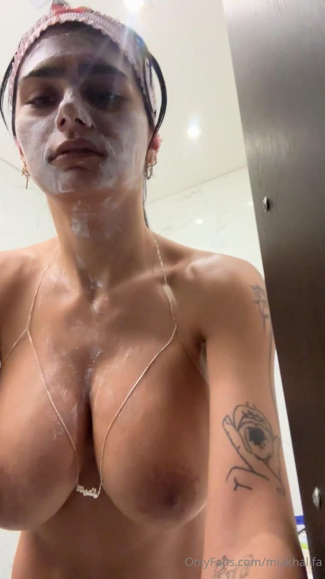 Mia Khalifa Nude Shower Prep OnlyFans Video Leaked Lewd Influencers