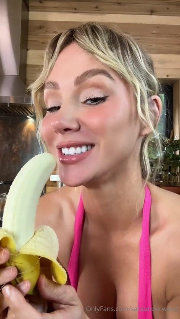Sara Jean Underwood Banana Blowjob Onlyfans Video Leaked Lewd Influencers